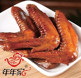 年年家麻辣鸭翅 100g